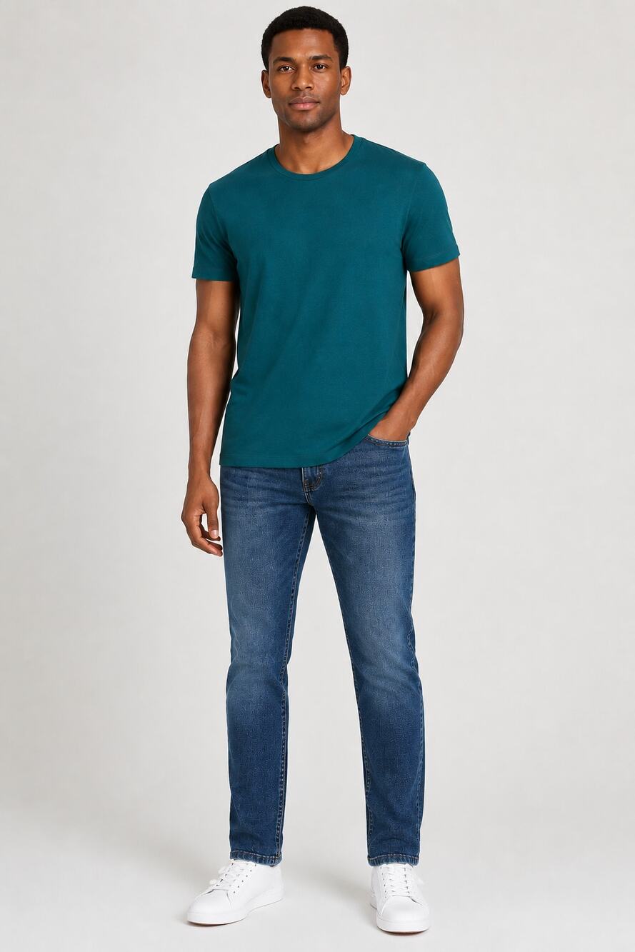The Perfect Jean NYC OG Stretch Slim Thick Denim Jeans Men 40x30 Stream Blue New